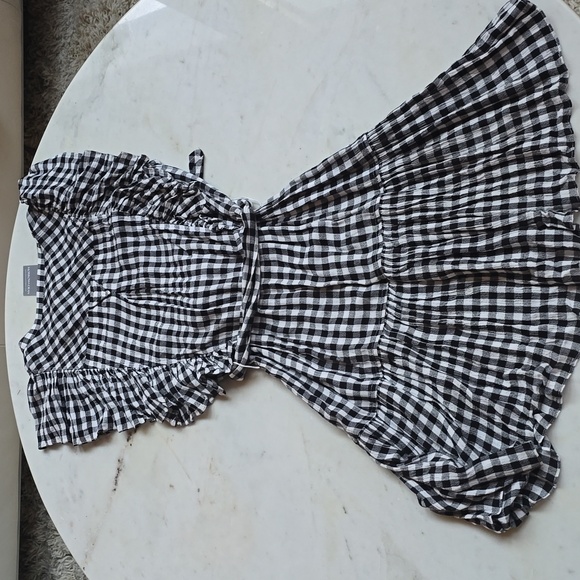NWT SAYLOR Simona gingham mini dress size medium - Picture 8 of 13